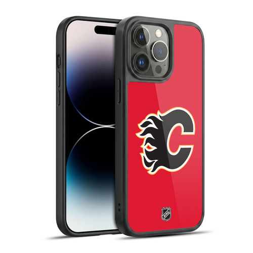 NHL Calgary Flames Plain Gel Armour Case For Apple iPhone 14 Pro Max