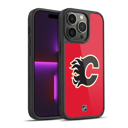 NHL Calgary Flames Plain Gel Armour Case For Apple iPhone 14 Pro
