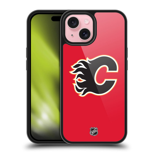 NHL Calgary Flames Plain Gel Armour Case For Apple iPhone 15 NHL Calgary Flames Plain Gel Armour Case For Apple iPhone 15