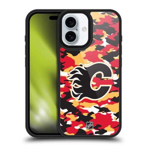 NHL Calgary Flames Camouflage Gel Armour Case For Apple iPhone 16