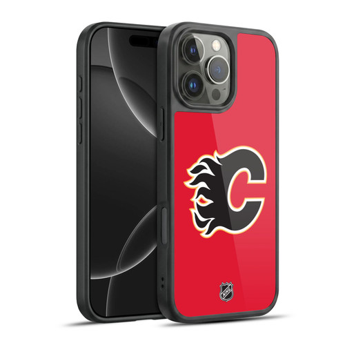 NHL Calgary Flames Plain Gel Armour Case For Apple iPhone 16 Pro Max