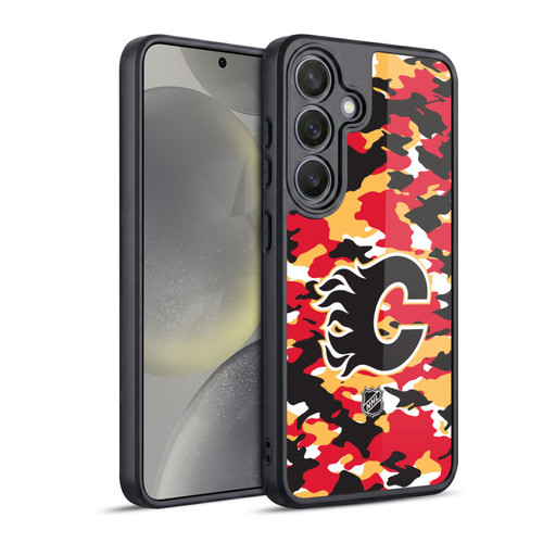 NHL Calgary Flames Camouflage Gel Armour Case For Samsung Galaxy S24 5G