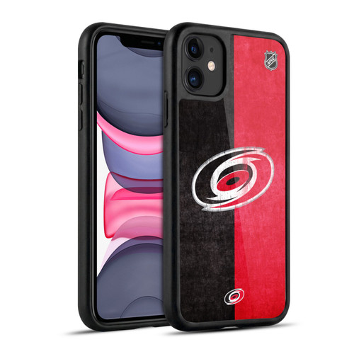 NHL Carolina Hurricanes Half Distressed Gel Armour Case For Apple iPhone 11