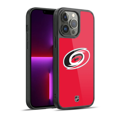 NHL Carolina Hurricanes Plain Gel Armour Case For Apple iPhone 13 Pro Max