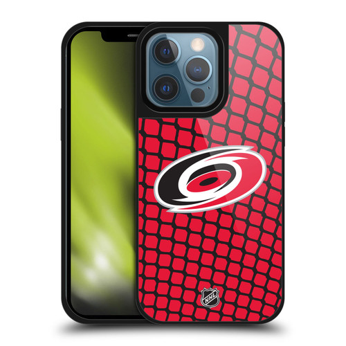 NHL Carolina Hurricanes Net Pattern Gel Armour Case For Apple iPhone 13 Pro