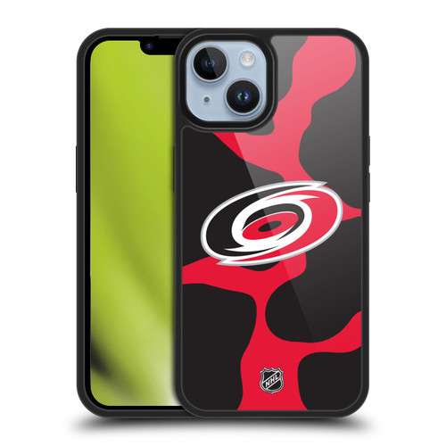 NHL Carolina Hurricanes Cow Pattern Gel Armour Case For Apple iPhone 14