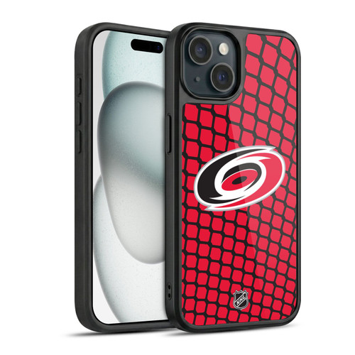 NHL Carolina Hurricanes Net Pattern Gel Armour Case For Apple iPhone 15