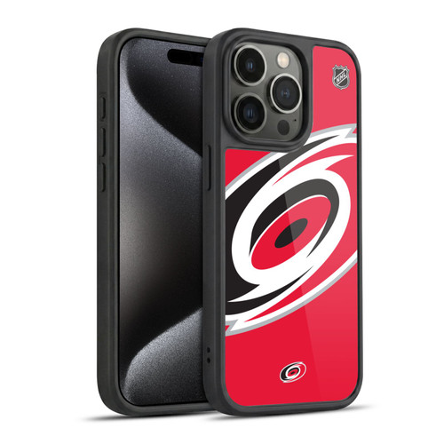 NHL Carolina Hurricanes Oversized Gel Armour Case For Apple iPhone 15 Pro