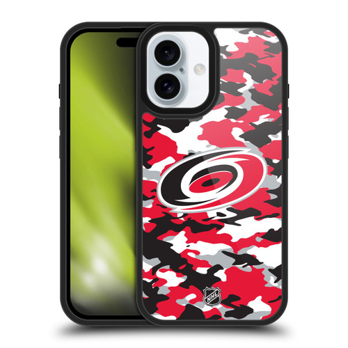NHL Carolina Hurricanes Camouflage Gel Armour Case For Apple iPhone 16