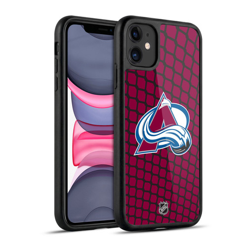 NHL Colorado Avalanche Net Pattern Gel Armour Case For Apple iPhone 11