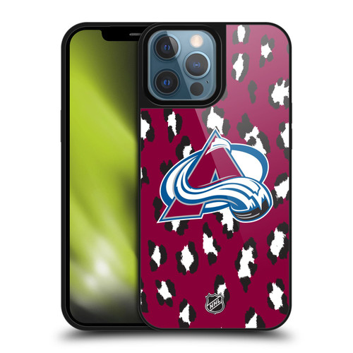 NHL Colorado Avalanche Leopard Pattern Gel Armour Case For Apple iPhone 13 Pro Max