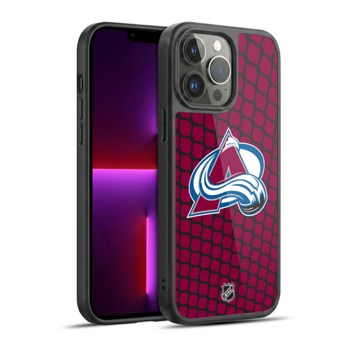 NHL Colorado Avalanche Net Pattern Gel Armour Case For Apple iPhone 13 Pro Max