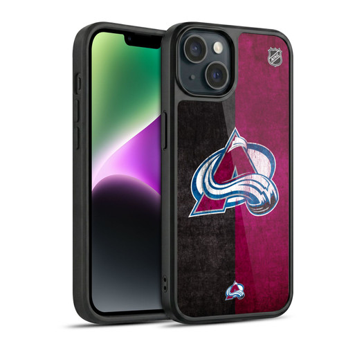 NHL Colorado Avalanche Half Distressed Gel Armour Case For Apple iPhone 14