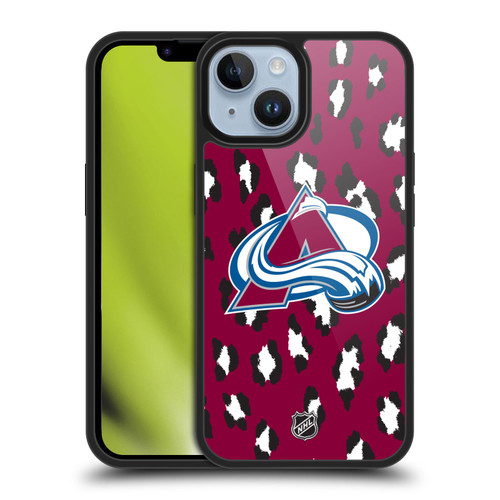 NHL Colorado Avalanche Leopard Pattern Gel Armour Case For Apple iPhone 14