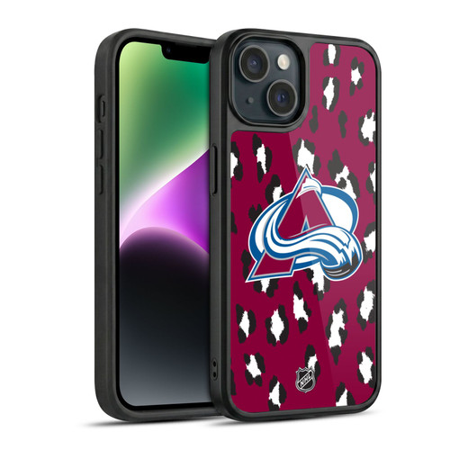 NHL Colorado Avalanche Leopard Pattern Gel Armour Case For Apple iPhone 14