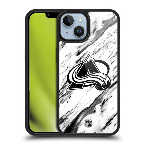 NHL Colorado Avalanche Marble Gel Armour Case For Apple iPhone 14