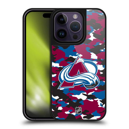 NHL Colorado Avalanche Camouflage Gel Armour Case For Apple iPhone 14 Pro