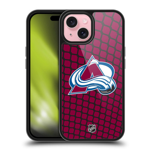 NHL Colorado Avalanche Net Pattern Gel Armour Case For Apple iPhone 15