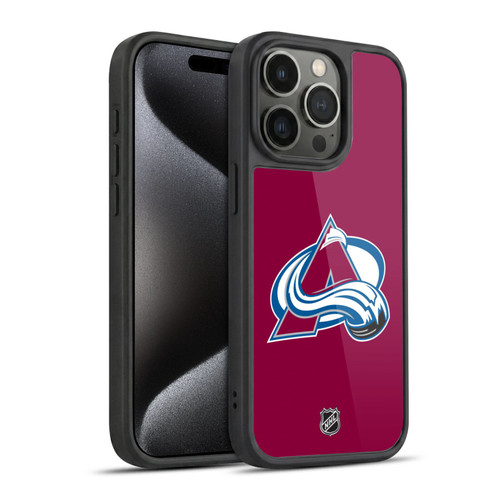 NHL Colorado Avalanche Plain Gel Armour Case For Apple iPhone 15 Pro