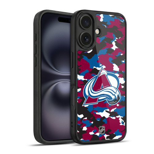 NHL Colorado Avalanche Camouflage Gel Armour Case For Apple iPhone 16