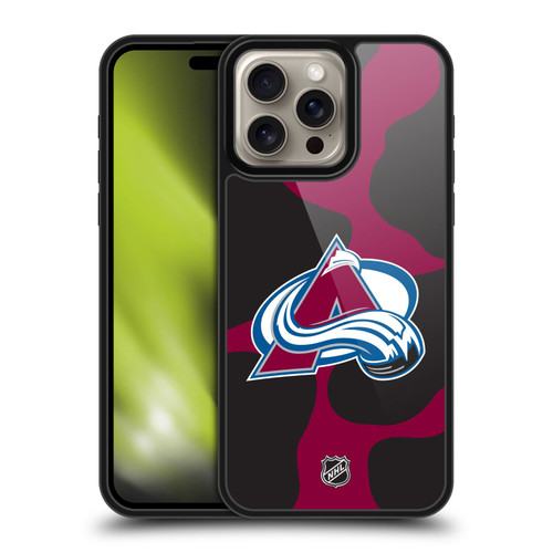 NHL Colorado Avalanche Cow Pattern Gel Armour Case For Apple iPhone 16 Pro Max