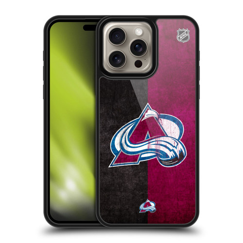 NHL Colorado Avalanche Half Distressed Gel Armour Case For Apple iPhone 16 Pro Max NHL Colorado Avalanche Half Distressed Gel Armour Case For Apple iPhone 16 Pro Max