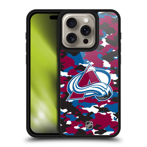 NHL Colorado Avalanche Camouflage Gel Armour Case For Apple iPhone 16 Pro
