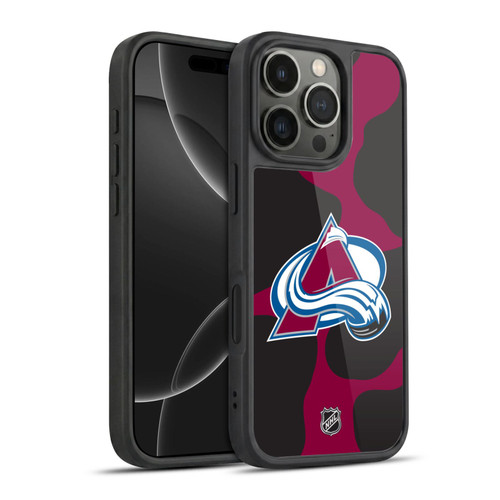 NHL Colorado Avalanche Cow Pattern Gel Armour Case For Apple iPhone 16 Pro