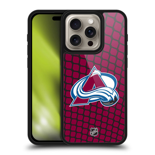 NHL Colorado Avalanche Net Pattern Gel Armour Case For Apple iPhone 16 Pro