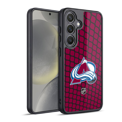 NHL Colorado Avalanche Net Pattern Gel Armour Case For Samsung Galaxy S24 5G