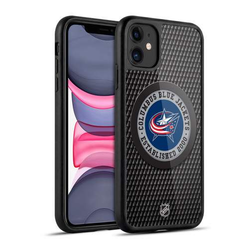 NHL Columbus Blue Jackets Puck Texture Gel Armour Case For Apple iPhone 11