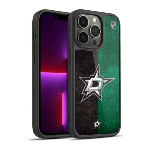 NHL Dallas Stars Half Distressed Gel Armour Case For Apple iPhone 13 Pro