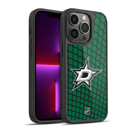 NHL Dallas Stars Net Pattern Gel Armour Case For Apple iPhone 13 Pro