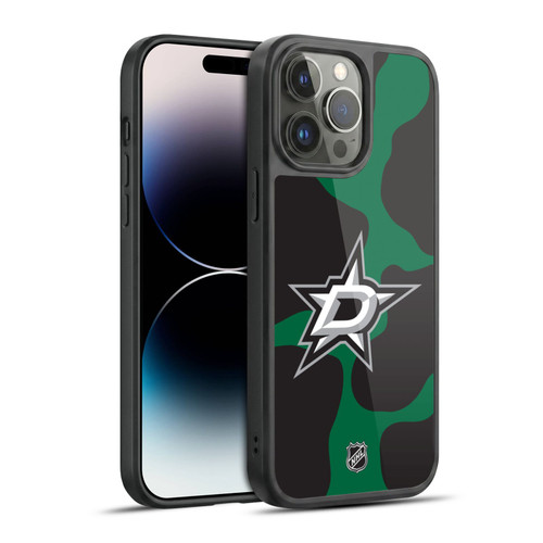 NHL Dallas Stars Cow Pattern Gel Armour Case For Apple iPhone 14 Pro Max