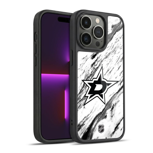 NHL Dallas Stars Marble Gel Armour Case For Apple iPhone 14 Pro