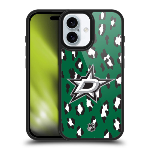 NHL Dallas Stars Leopard Pattern Gel Armour Case For Apple iPhone 16
