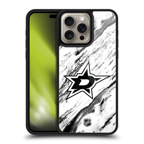 NHL Dallas Stars Marble Gel Armour Case For Apple iPhone 16 Pro Max