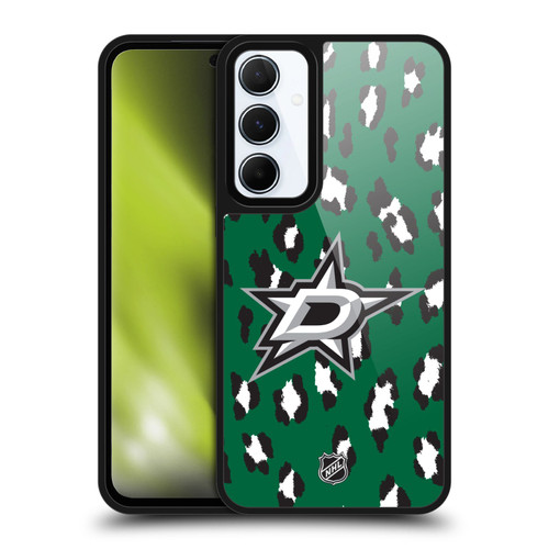 NHL Dallas Stars Leopard Pattern Gel Armour Case For Samsung Galaxy A55 5G