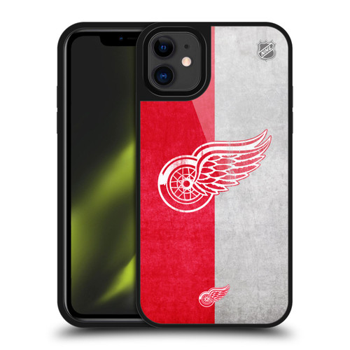 NHL Detroit Red Wings Half Distressed Gel Armour Case For Apple iPhone 11 NHL Detroit Red Wings Half Distressed Gel Armour Case For Apple iPhone 11