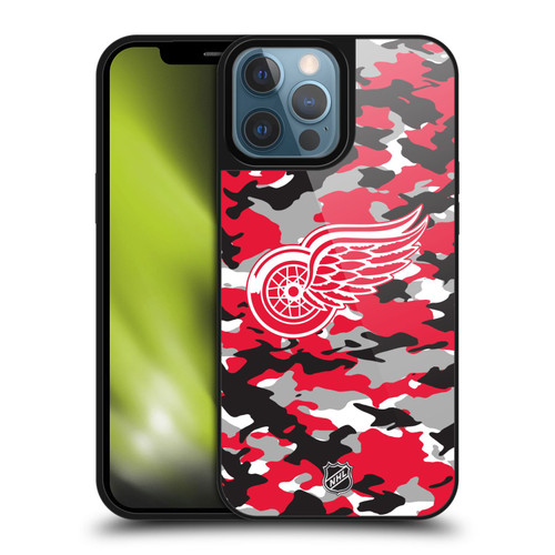 NHL Detroit Red Wings Camouflage Gel Armour Case For Apple iPhone 13 Pro Max NHL Detroit Red Wings Camouflage Gel Armour Case For Apple iPhone 13 Pro Max