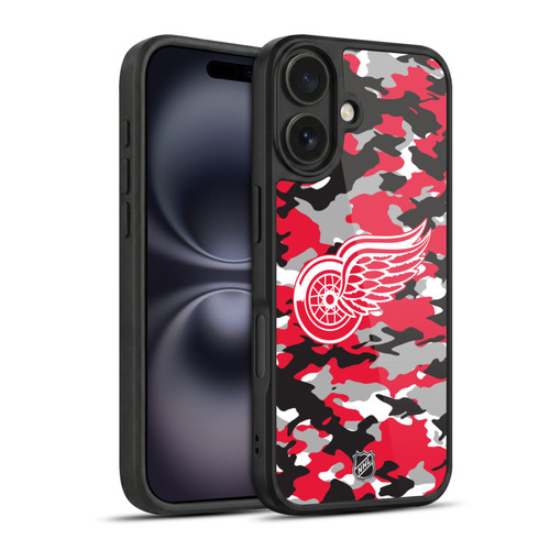NHL Detroit Red Wings Camouflage Gel Armour Case For Apple iPhone 16