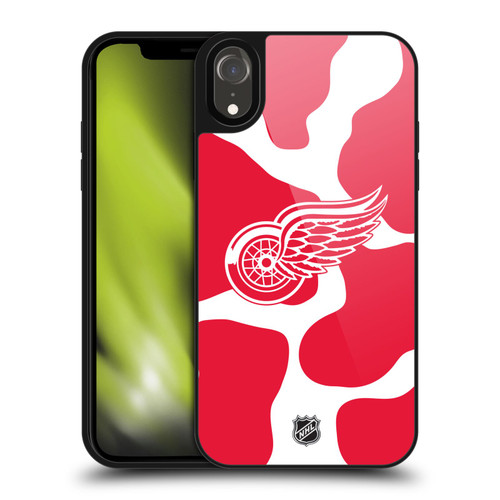 NHL Detroit Red Wings Cow Pattern Gel Armour Case For Apple iPhone XR NHL Detroit Red Wings Cow Pattern Gel Armour Case For Apple iPhone XR