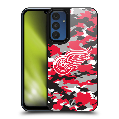 NHL Detroit Red Wings Camouflage Gel Armour Case For Samsung Galaxy A15 NHL Detroit Red Wings Camouflage Gel Armour Case For Samsung Galaxy A15