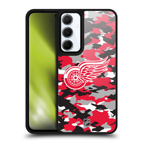 NHL Detroit Red Wings Camouflage Gel Armour Case For Samsung Galaxy A55 5G