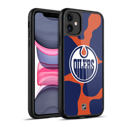 NHL Edmonton Oilers Cow Pattern Gel Armour Case For Apple iPhone 11