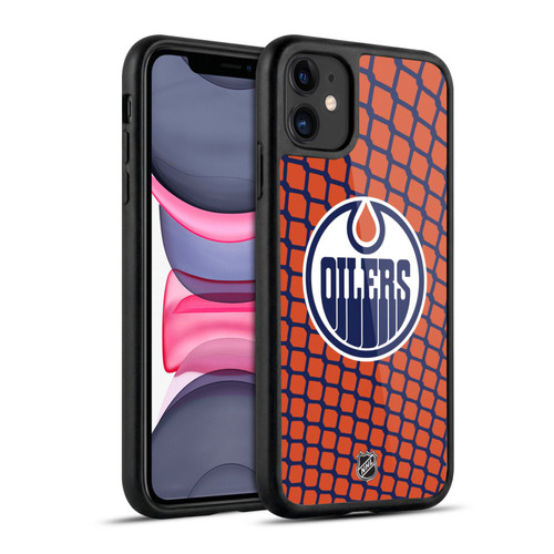 NHL Edmonton Oilers Net Pattern Gel Armour Case For Apple iPhone 11