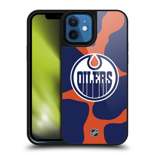 NHL Edmonton Oilers Cow Pattern Gel Armour Case For Apple iPhone 12 / iPhone 12 Pro