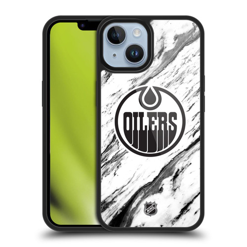NHL Edmonton Oilers Marble Gel Armour Case For Apple iPhone 14
