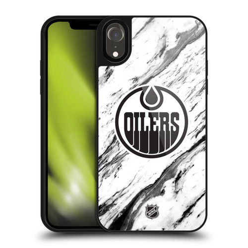 NHL Edmonton Oilers Marble Gel Armour Case For Apple iPhone XR