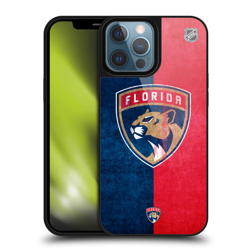 NHL Florida Panthers Half Distressed Gel Armour Case For Apple iPhone 13 Pro Max
